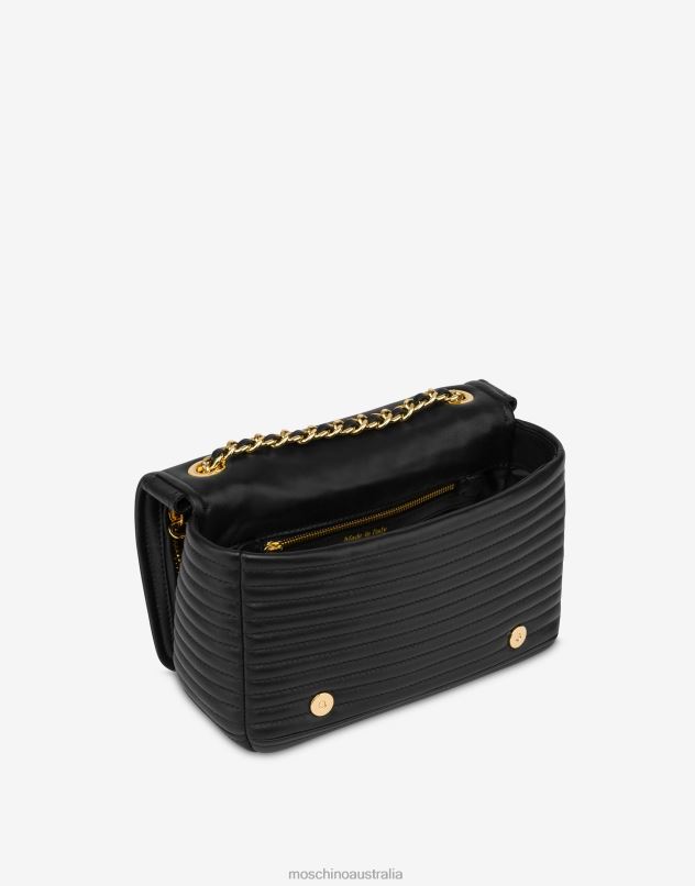 NAPPA LEATHER BIKER BAG Moschino Women BLACK 44AA225 Accessory