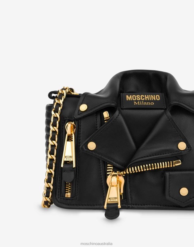 NAPPA LEATHER BIKER BAG Moschino Women BLACK 44AA225 Accessory