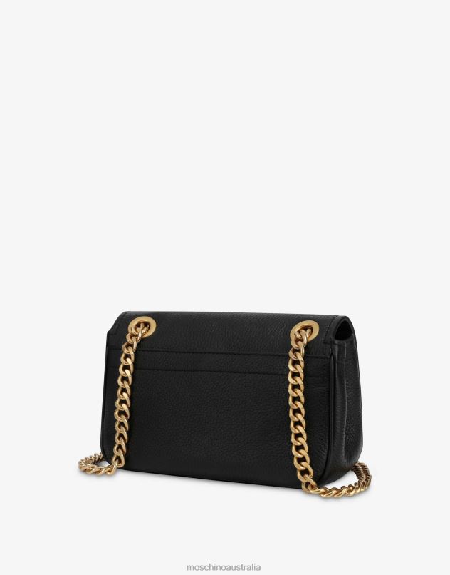 SHOULDER BAG WITH LETTERING LOGO Moschino Women BLACK 44AA249 Accessory