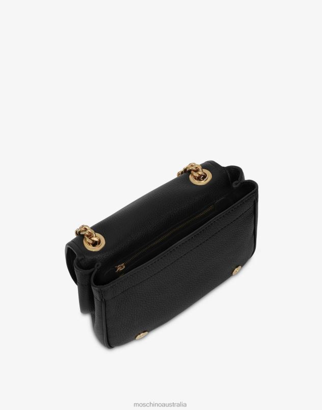 SHOULDER BAG WITH LETTERING LOGO Moschino Women BLACK 44AA249 Accessory
