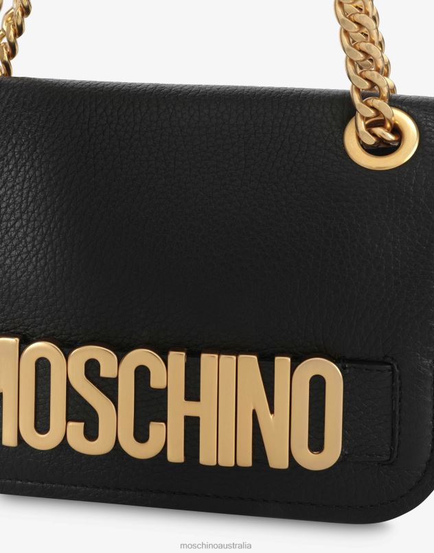 SHOULDER BAG WITH LETTERING LOGO Moschino Women BLACK 44AA249 Accessory