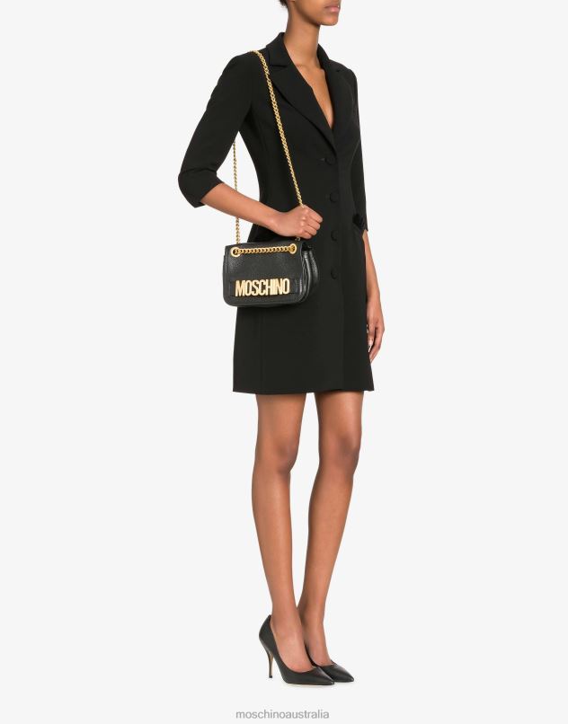 SHOULDER BAG WITH LETTERING LOGO Moschino Women BLACK 44AA249 Accessory