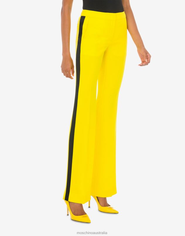 ENVERS SATIN TROUSERS Moschino Women YELLOW 44AA79 Clothing