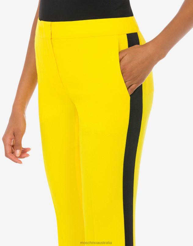 ENVERS SATIN TROUSERS Moschino Women YELLOW 44AA79 Clothing