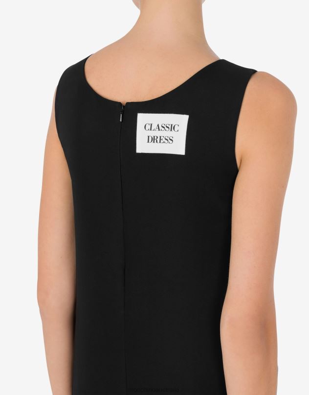 CLASSIC DRESS DUCHESSE DRESS Moschino Women BLACK 44AA49 Clothing