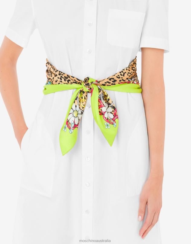 COTTON CLOTH DRESS Moschino Women WHITE 44AA66 Clothing