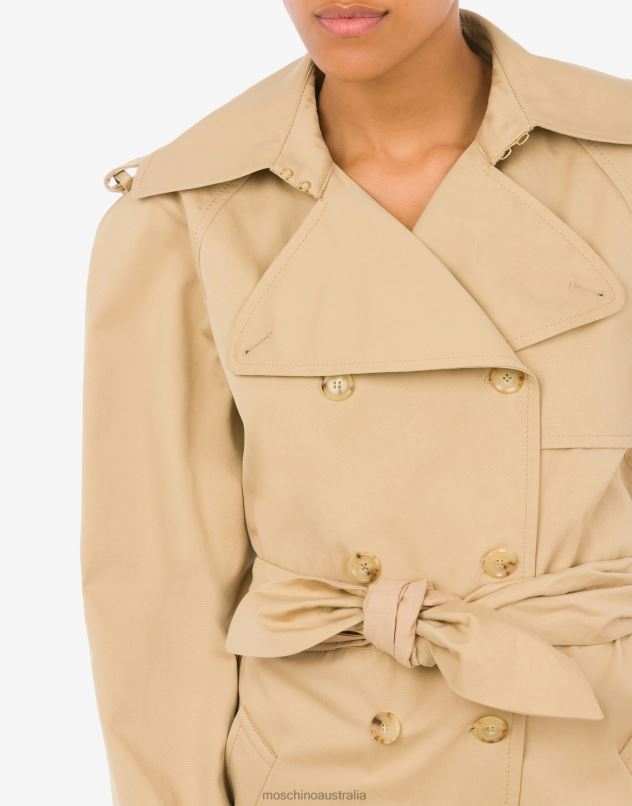 COTTON CLOTH JUMPSUIT Moschino Women BEIGE 44AA40 Clothing