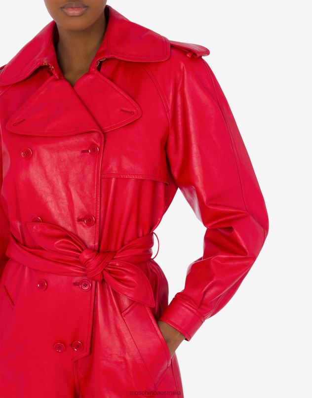 NAPPA LEATHER JUMPSUIT Moschino Women RED 44AA41 Clothing