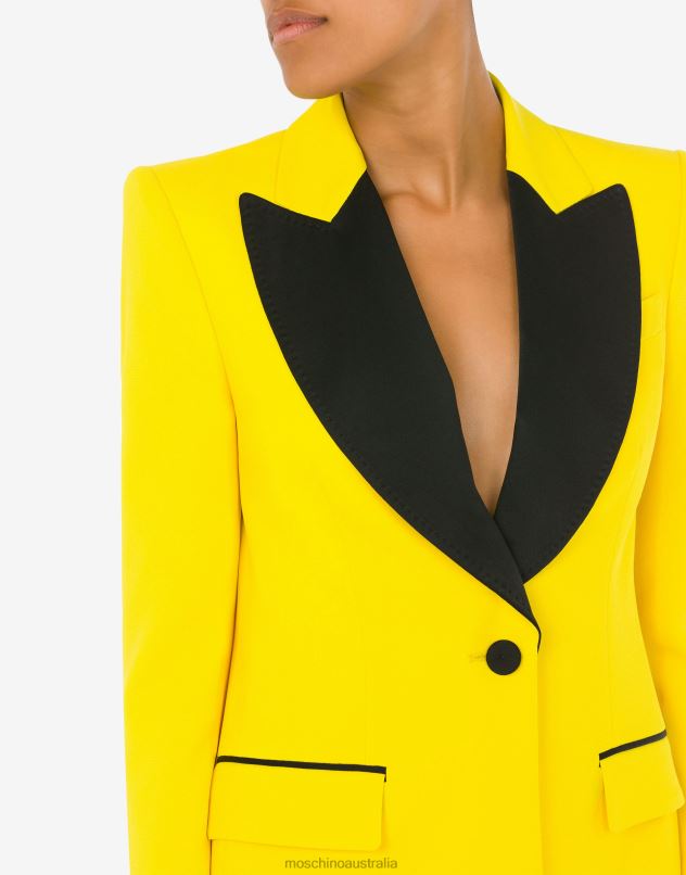 ENVERS SATIN JACKET Moschino Women YELLOW 44AA21 Clothing