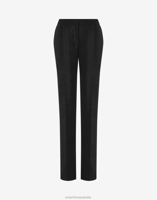 CLASSIC PANT LIGHTWEIGHT NYLON TROUSERS Moschino Women BLACK 44AA164 Clothing