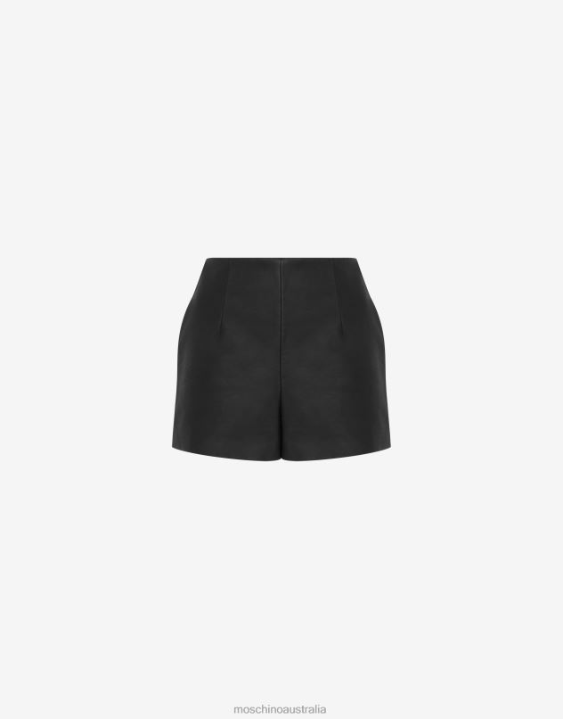 NAPPA LEATHER SHORTS Moschino Women BLACK 44AA154 Clothing