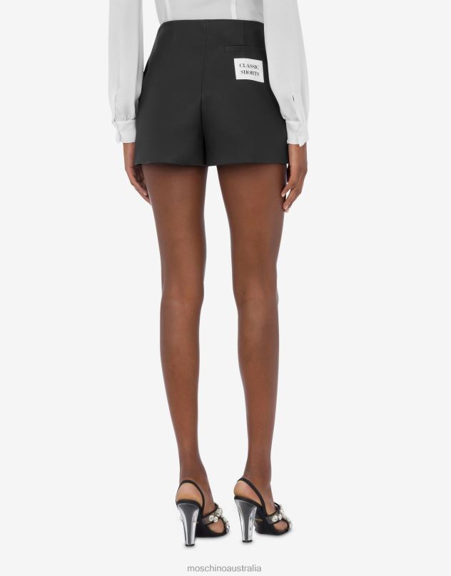 NAPPA LEATHER SHORTS Moschino Women BLACK 44AA154 Clothing