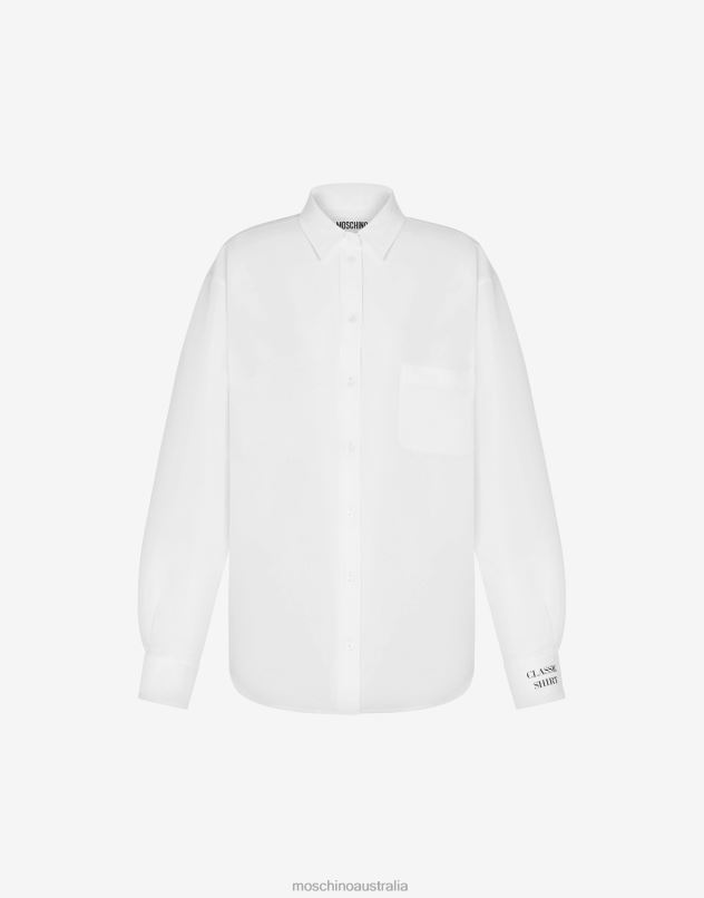 LIGHTWEIGHT NYLON SHIRT Moschino Women WHITE 44AA101 Clothing