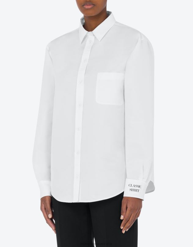 LIGHTWEIGHT NYLON SHIRT Moschino Women WHITE 44AA101 Clothing