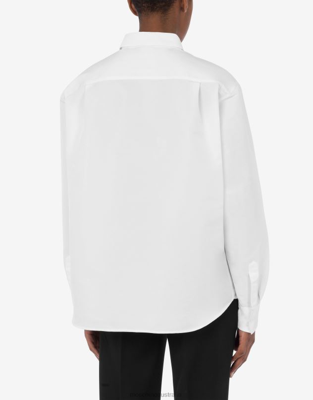 LIGHTWEIGHT NYLON SHIRT Moschino Women WHITE 44AA101 Clothing