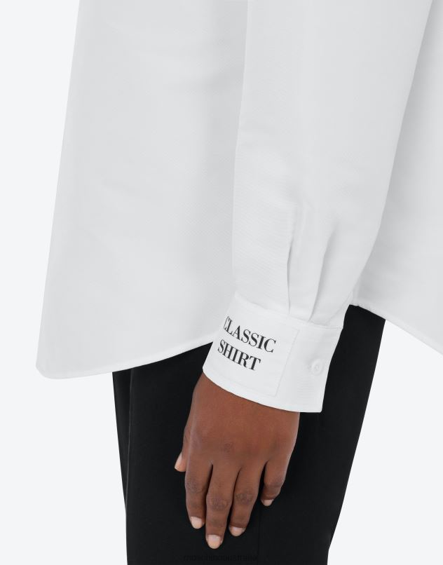 LIGHTWEIGHT NYLON SHIRT Moschino Women WHITE 44AA101 Clothing