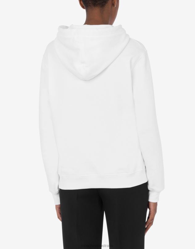 BE SIMPLE! HOODIE Moschino Women WHITE 44AA141 Clothing