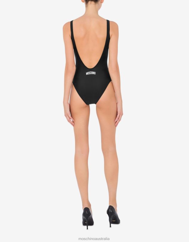 BE SIMPLE! SWIMSUIT Moschino Women BLACK 44AA192 Clothing