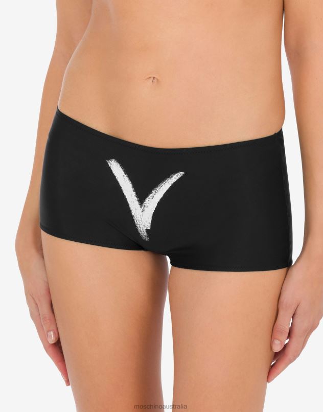 BODY PRINT BIKINI Moschino Women BLACK 44AA191 Clothing