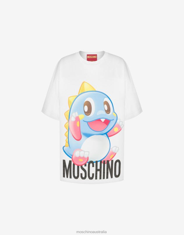 Bubble Booble oversized T-shirt Moschino Women WHITE 44AA136 Clothing