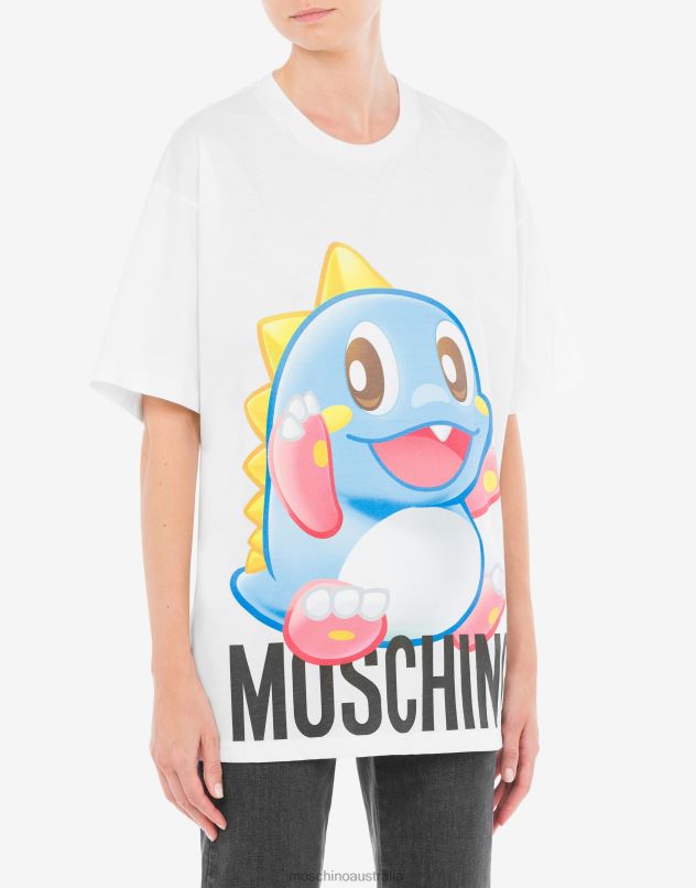 Bubble Booble oversized T-shirt Moschino Women WHITE 44AA136 Clothing