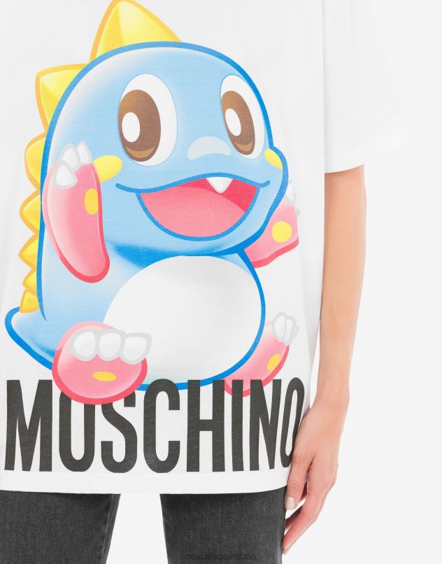 Bubble Booble oversized T-shirt Moschino Women WHITE 44AA136 Clothing