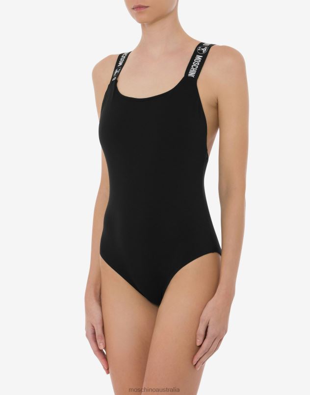 DOUBLE QUESTION MARK JERSEY BODYSUIT Moschino Women BLACK 44AA209 Clothing
