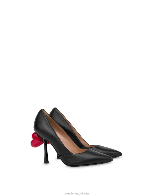 SWEET HEART NAPPA LEATHER PUMPS Moschino Women BLACK 44AA313 Footwear