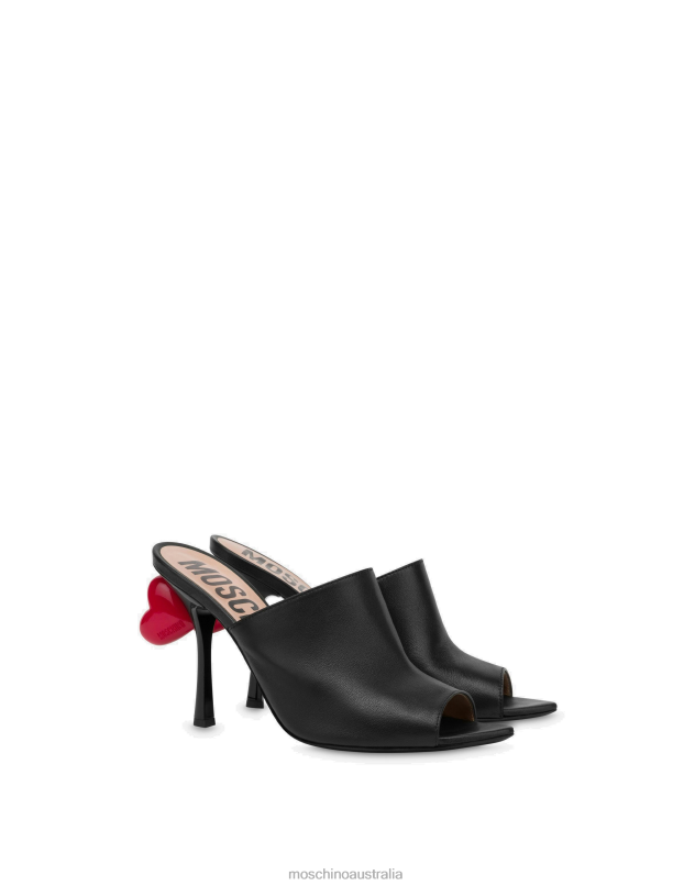 HEELED MULES Moschino Women BLACK 44AA318 Footwear