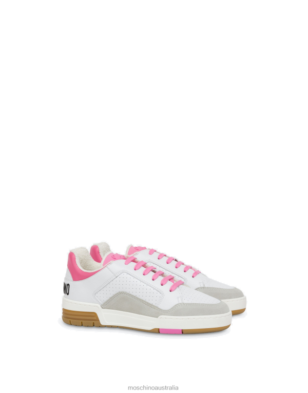 STREETBALL SNEAKERS WITH TEDDY BEAR Moschino Women WHITE 44AA366 Footwear